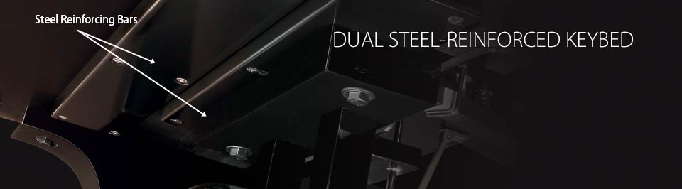 Kawai GX BLAK Series Dual Steel-Reinforced Keybed